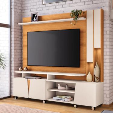 Imagem de Estante Home para TV ate 70 Polegadas LED 3 Portas com Rodizios Virtus HB Moveis