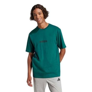 Imagem de Camiseta Adidas Essentials Logo Linear Masculina - Verde PP-Masculino