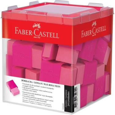 Imagem de Borracha Colorida FC MAX Rosa DP.C/24 - FABER-CASTELL