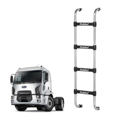 Imagem de Escada Ford Cargo Cromado 4 Degraus 2012 A 2016 1500mm - Fabbof