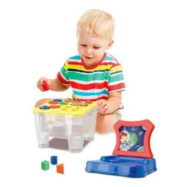 Imagem de Cadeirinha Infantil Baù Mesinha Didática Azul - Samba Toys