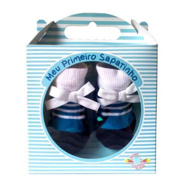 Imagem de Meia Sapatinho Infantil Com Caixa Presente Puket
