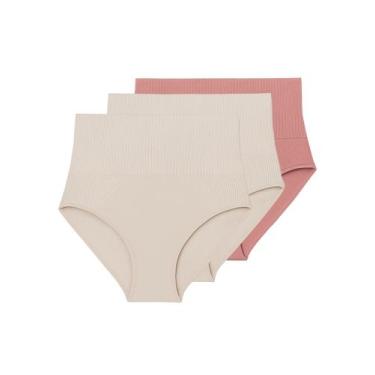 Imagem de Kit com 3 Calcinhas Hot Pant Liz 70302 Colorido, Bege, G