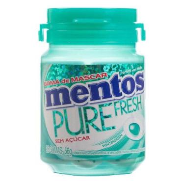 Imagem de Goma De Mascar Mentos Purê Fresh Wintergreen Sem Açúcar 56G