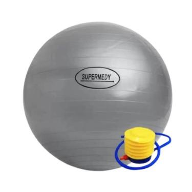 Imagem de Bola para Ginástica com Bomba de Inflar - Supermedy, 75cm