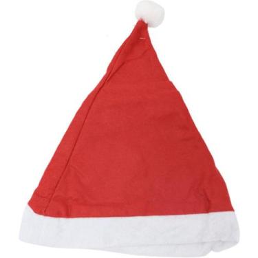 Imagem de Gorro natal papai noel em feltro liso 29x40cm unidade - KIT