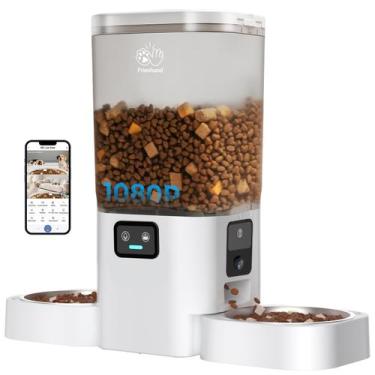 Imagem de Comedouro Automático para Gatos Frienhund ACF180W Duplo 7L com Câmera 