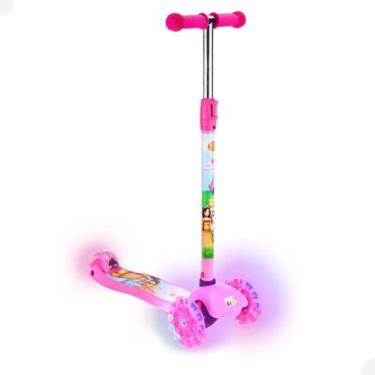 Imagem de Patinete Infantil Princesas Até 40kg Altura Ajustavel DmToys - DM Toys