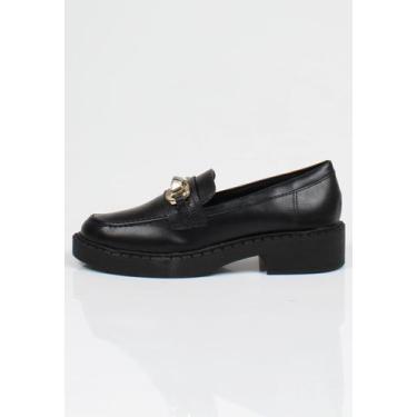 Imagem de Sapato Mocassim Feminino Week Shoes Conforto Oxford Preto, Preto, 37