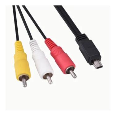 Imagem de Cabo usb mini 8pinos + 3 rca av 1,2mt - INEXISTENTE