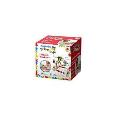 Imagem de Labirinto Inteligente Brinquedo Madeira Educativo Bebê Cores DMT0151 D