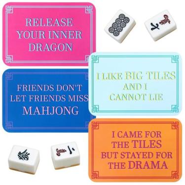 Imagem de Misturador de Peças de Mahjong 4 Unidades JolliLudo PVC 19 x 13 cm