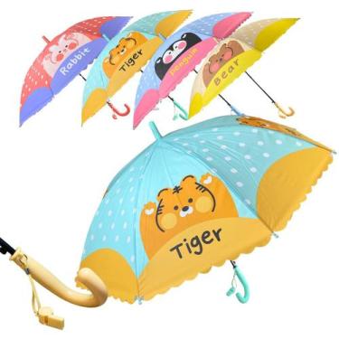 Imagem de Guarda-chuva Automático infantil com Apito Desenho Animado - CommerceD