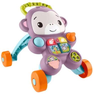 Imagem de Andador Infantil Fisher Price Aprenda Comigo Macaco JGW90 - Mattel