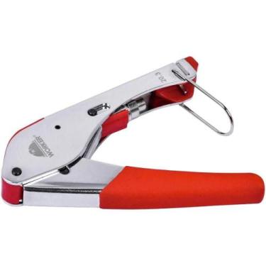 Imagem de Alicate Crimpador Worker Crimpa Conectores RG6 e RG59 Inox em Aço Carb