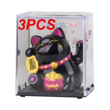 Imagem de Estatueta De Gato Da Sorte Maneki Neko Branca, Miniatura Decorativa Pa