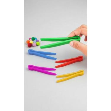 Imagem de Kit 5 Pinças Plásticas Coloridas 10,5cm - Congratulations Store