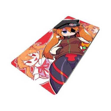 Imagem de Mousepad Gamer XXL Grande Com Estampa De Anime Asuka E-Evangelions Par