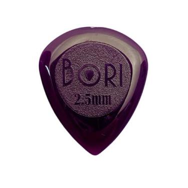 Imagem de Palheta BORI Drip SAN Gel Roxa Ponta Fina GRIP para Violão Guitarra e 