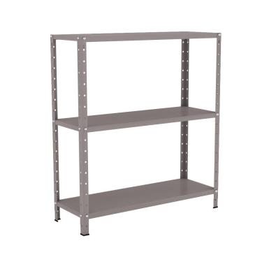 Imagem de Estante EAF007 sem Porta 3 Prateleiras Aço 80CM Cinza Elite Aço
