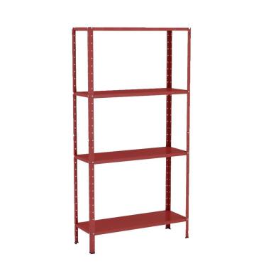 Imagem de Estante EAF006 sem Porta 4 Prateleiras Aço 80CM Vermelho Elite Aço