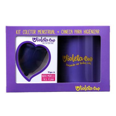 Imagem de Violeta Cup Coletor Menstrual Kit Sport Tipo B + Caneca, Kit