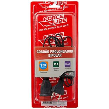 Imagem de Cordao Prolongador Bipolar 1M - Preto Force Line