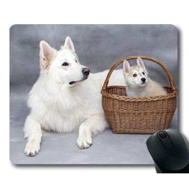 Mouse pad redondo, filhote Golden Retriever cachorro no mouse pad para  jogos de animais de estimação jovens