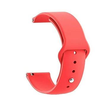 Imagem de Pulseira Silicone Sport 20mm Fecho com Pino Compatível com Galaxy Watch 4 BT LTE [FIT IT] (Vermelho)