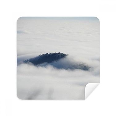 Imagem de Clouds Fog Sky Mountain Nature Forest Glasses Pano de limpeza de tela Tecido de camurça Pacote com 2