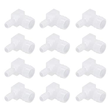 Imagem de Farpa de mangueira de plástico, redutor transparente 12 peças boa rigidez à prova de ferrugem encaixe farpado para laboratório