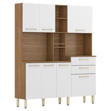 Imagem de Kit para Cozinha Encanto Amendola Branco - Demóbile