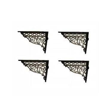 Imagem de Kit 04 Cantoneiras N02 Em Ferro Fundido - Cor Preto em Hera