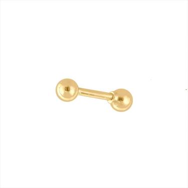 Imagem de Piercing Tragus Cartilagem Orelha Hélix De Ouro 18k