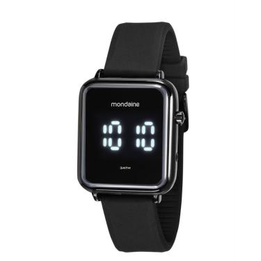 Imagem de Relógio Masculino Mondaine Preto Led Branco