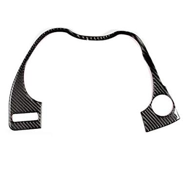 Imagem de Ymiko Acabamento tampa do painel, acabamento tampa do painel do carro de fibra de carbono real compatível com Q60