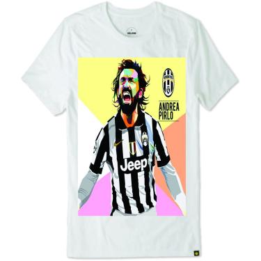 Imagem de Camiseta Andrea Pirlo joga de terno lendas do futebol juventus