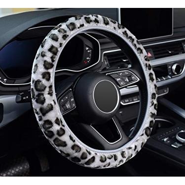 Imagem de Capa de volante ZHOL Universal de 15 polegadas, pelúcia elástica, mantém quente, respirável, antiderrapante, sem odor, cor cinza