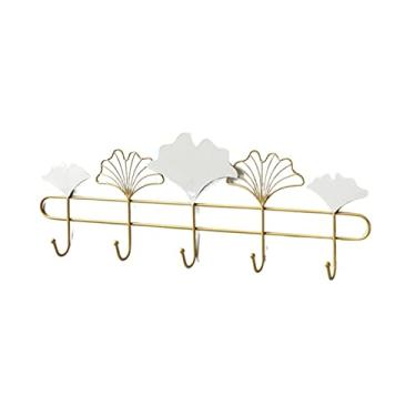 Imagem de KIZQYN Ganchos de casaco cabide montado na parede, cabide de casaco de varanda, cabide de parede de luxo leve, gancho de parede de metal, adequado para casa, café, loja, cabide de parede de escritório (cor: D)