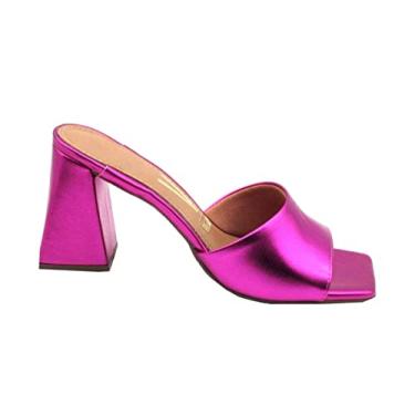 Imagem de Tamanco Feminino Vizzano Salto Bloco Pink 6464.400