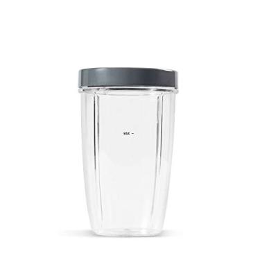 Imagem de NutriBullet Copo alto de 680 g com anel labial padrão, transparente/cinza