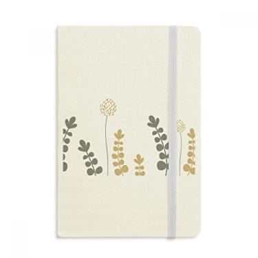 Imagem de Caderno de arte de plantas abstratas de dente-de-leão oficial de tecido capa dura para diário clássico