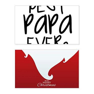 Imagem de Bless Father Best Papa Ever Words Holiday Holiday Merry Christmas Congrats Card Christmas Letter Message
