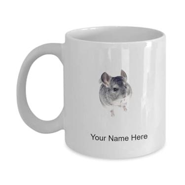 Imagem de Caneca de chinchila personalizada - Caneca de café para amantes de chinchila, ideia de crianças meninos e meninas Amor - Caneca de café de 325 ml