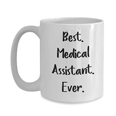 Imagem de Caneca de assistente médico – Melhor assistente médico de todos os tempos – Caneca de café de cacau quente divertido – ideia de de Natal