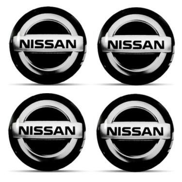 Imagem de Jogo 4 Emblema Adesivo Calota Nissan Resinado - 48mm - Outlet Car