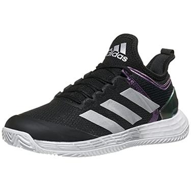 Imagem de adidas Men's Adizero Ubersonic 4 Clay Tennis Shoe, Core Black/Cloud White/Silver Metallic (US Size 10.5)