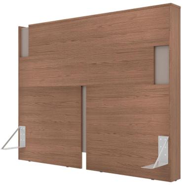 Imagem de Cabeceira para Cama Box Casal e Queen Bartira Diplomata com Revestimento em Finish Foil