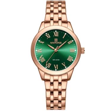 Imagem de Relógio De Pulso Feminino Design Classico Simples Elegance Verde