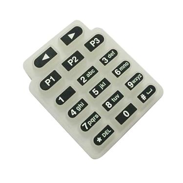 Imagem de ZEZEFUFU Peças de reparo de rádio de teclado com número de silicone para Motorola CP1660 CP1608 CP1600 Walkie-Talkie